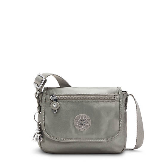 Kipling Sabian Metallic Crossbody Mini Tassen Grijs | België 1868WN